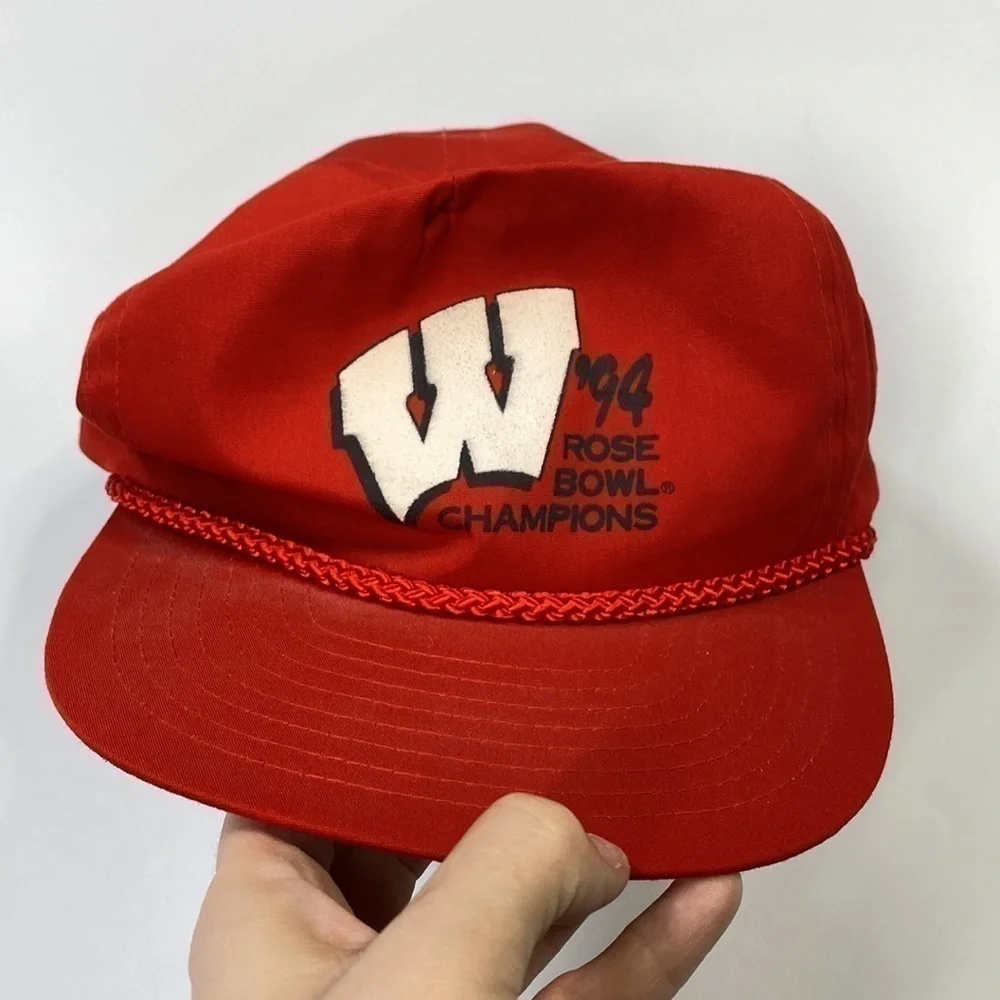 Vintage Wisconsin Badgers 1994 Rose Bowl Champions Snapback Hat
